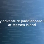 My adventure paddleboarding at Mersea Island