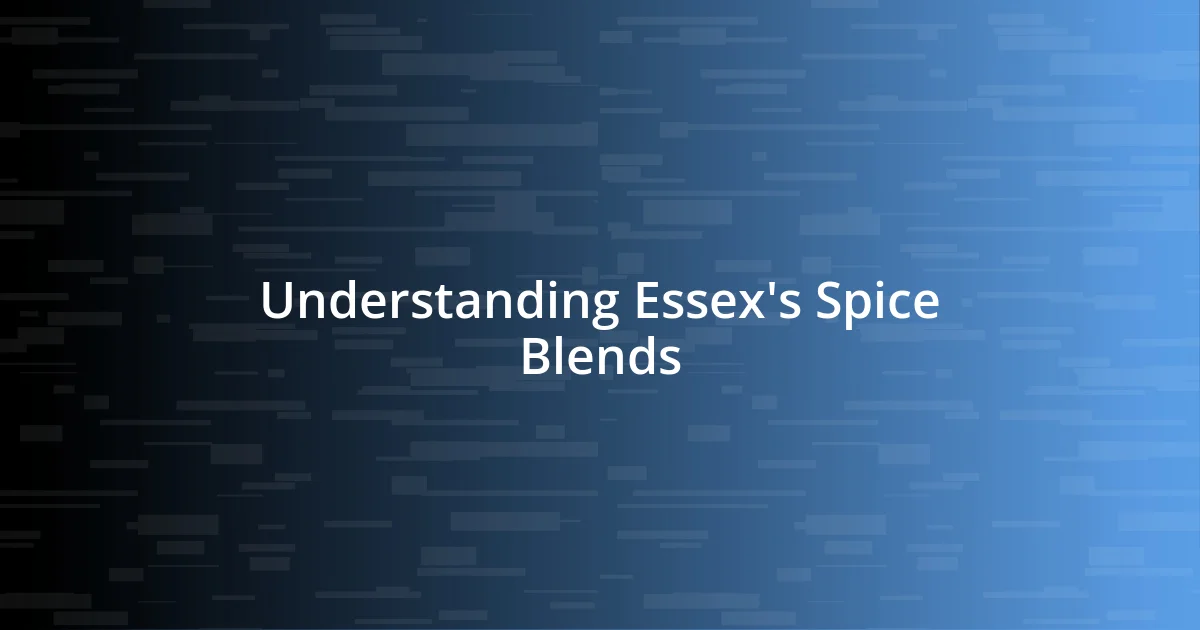 Understanding Essex