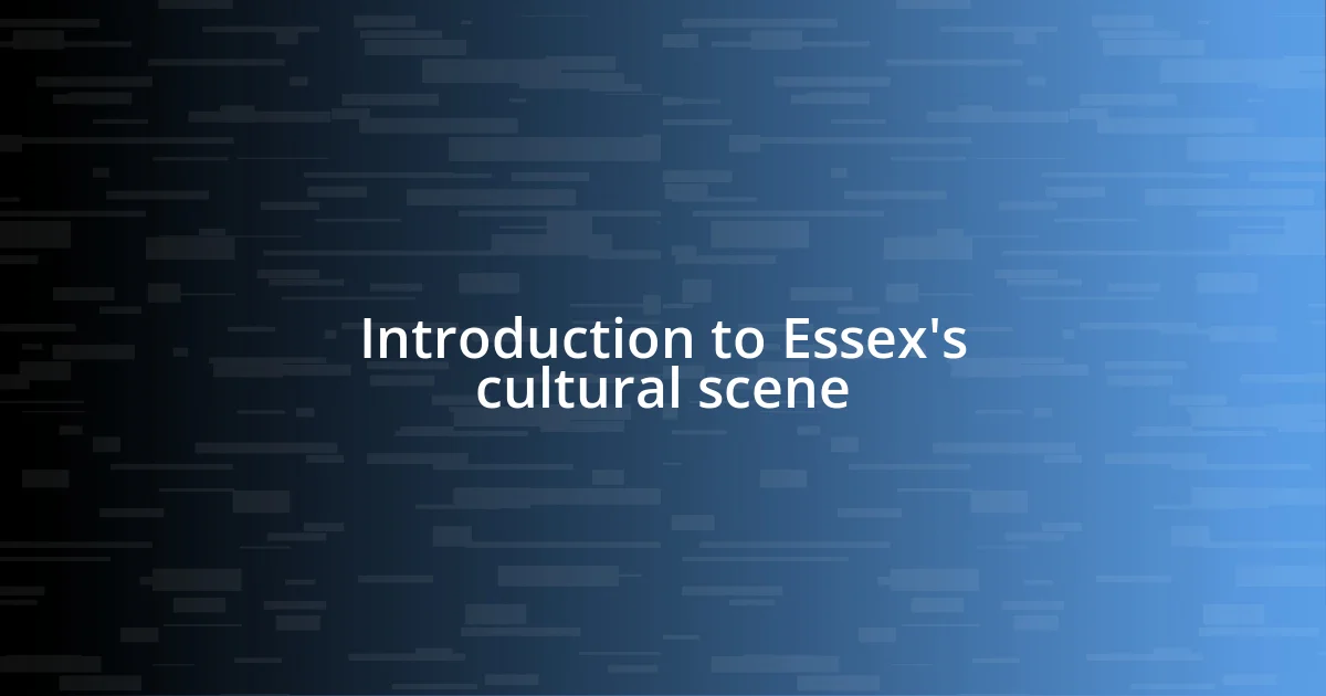 Introduction to Essex